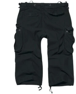 "Industry Vintage 3/4" Short Schwarz Von Brandit -Stil Tanz Verkaufsgeschäft 185237b