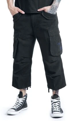 "Industry Vintage 3/4" Short Schwarz Von Brandit -Stil Tanz Verkaufsgeschäft 185237wa emp