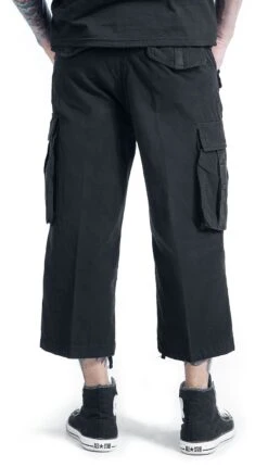 "Industry Vintage 3/4" Short Schwarz Von Brandit -Stil Tanz Verkaufsgeschäft 185237wb emp