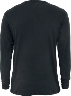 "Basic Henley" Langarmshirt Schwarz Von Urban Classics -Stil Tanz Verkaufsgeschäft 206557b emp