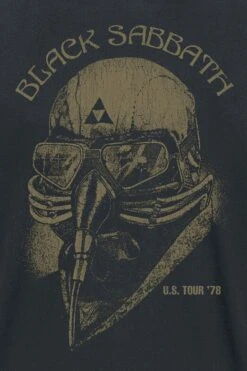 "U.S. Tour '78" T-Shirt Schwarz Von Black Sabbath -Stil Tanz Verkaufsgeschäft 234630d emp