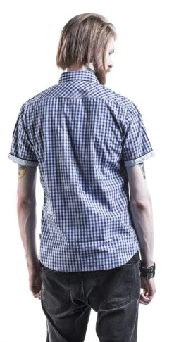 "Berny" Kurzarmhemd Navy Von Lonsdale London -Stil Tanz Verkaufsgeschäft 284917wb emp