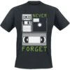 "Never Forget" T-Shirt Schwarz Von Sprüche -Stil Tanz Verkaufsgeschäft 288336 emp
