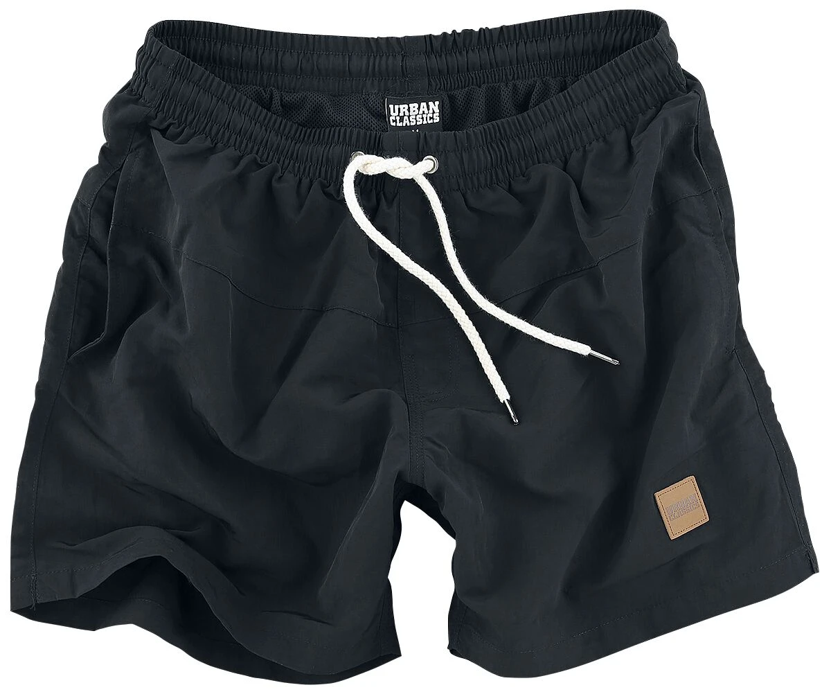 "Block Swim Shorts" Badeshort Schwarz Von Urban Classics 3 "Block Swim Shorts" Badeshort Schwarz Von Urban Classics
