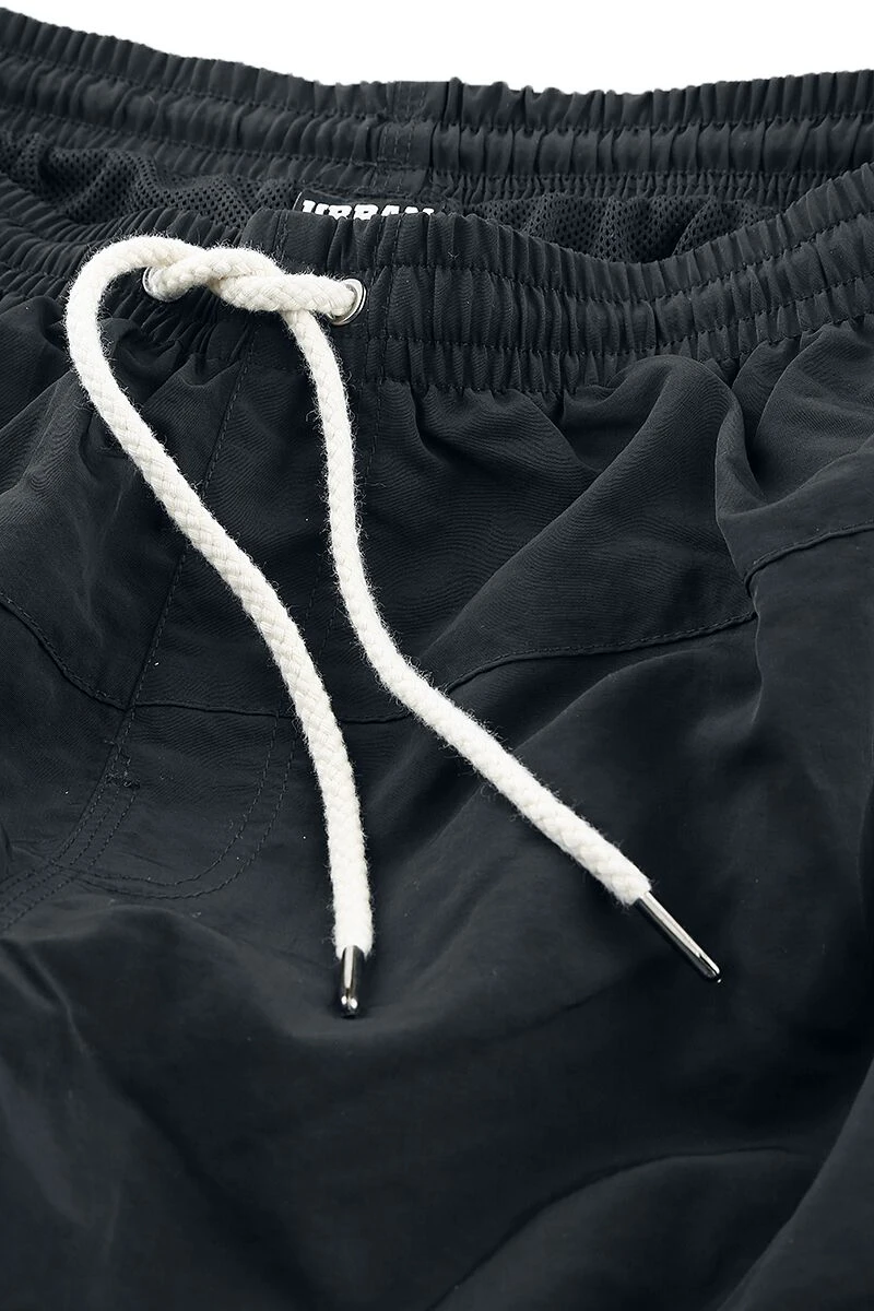 "Block Swim Shorts" Badeshort Schwarz Von Urban Classics 5 "Block Swim Shorts" Badeshort Schwarz Von Urban Classics – Bild 3