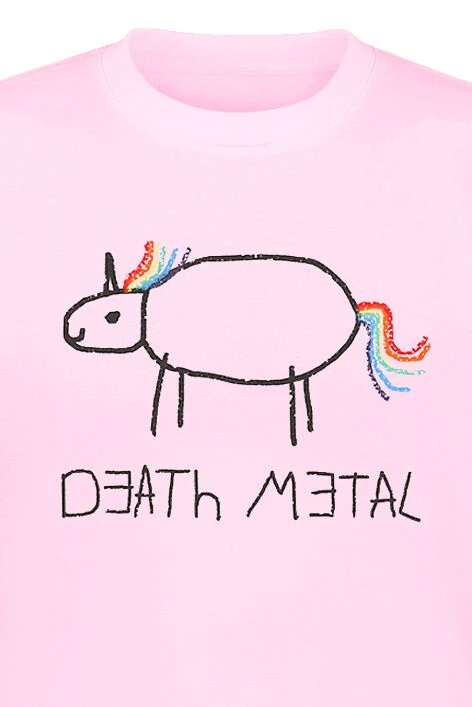 "Death Metal" T-Shirt Rosa Von Death Metal 5 "Death Metal" T-Shirt Rosa Von Death Metal – Bild 3