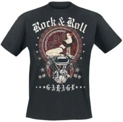 "R'n'R Garage" T-Shirt Schwarz Von R'n'R Garage