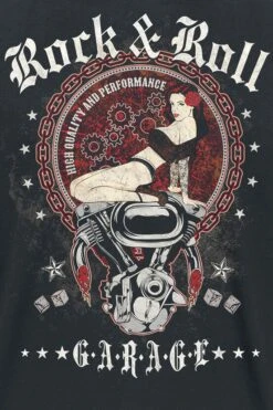"R'n'R Garage" T-Shirt Schwarz Von R'n'R Garage -Stil Tanz Verkaufsgeschäft 318521d emp