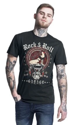 "R'n'R Garage" T-Shirt Schwarz Von R'n'R Garage -Stil Tanz Verkaufsgeschäft 318521wa emp