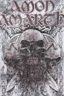 "Beardskulls" T-Shirt Hellgrau Von Amon Amarth -Stil Tanz Verkaufsgeschäft 326000d emp