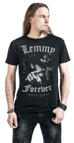 "Lemmy - Forever" T-Shirt Schwarz Von Motörhead -Stil Tanz Verkaufsgeschäft 333641wa