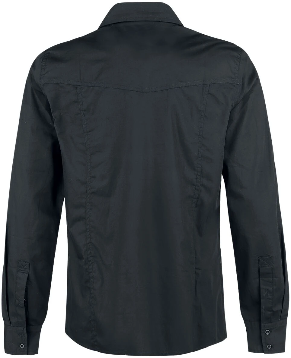 "There Is No Business Like Rock Business" Langarmhemd Schwarz Von Black Premium By EMP 4 "There Is No Business Like Rock Business" Langarmhemd Schwarz Von Black Premium By EMP – Bild 2