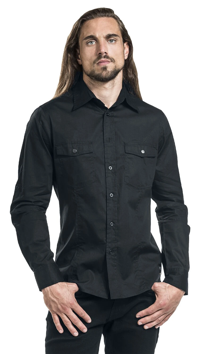 "There Is No Business Like Rock Business" Langarmhemd Schwarz Von Black Premium By EMP 8 "There Is No Business Like Rock Business" Langarmhemd Schwarz Von Black Premium By EMP – Bild 6