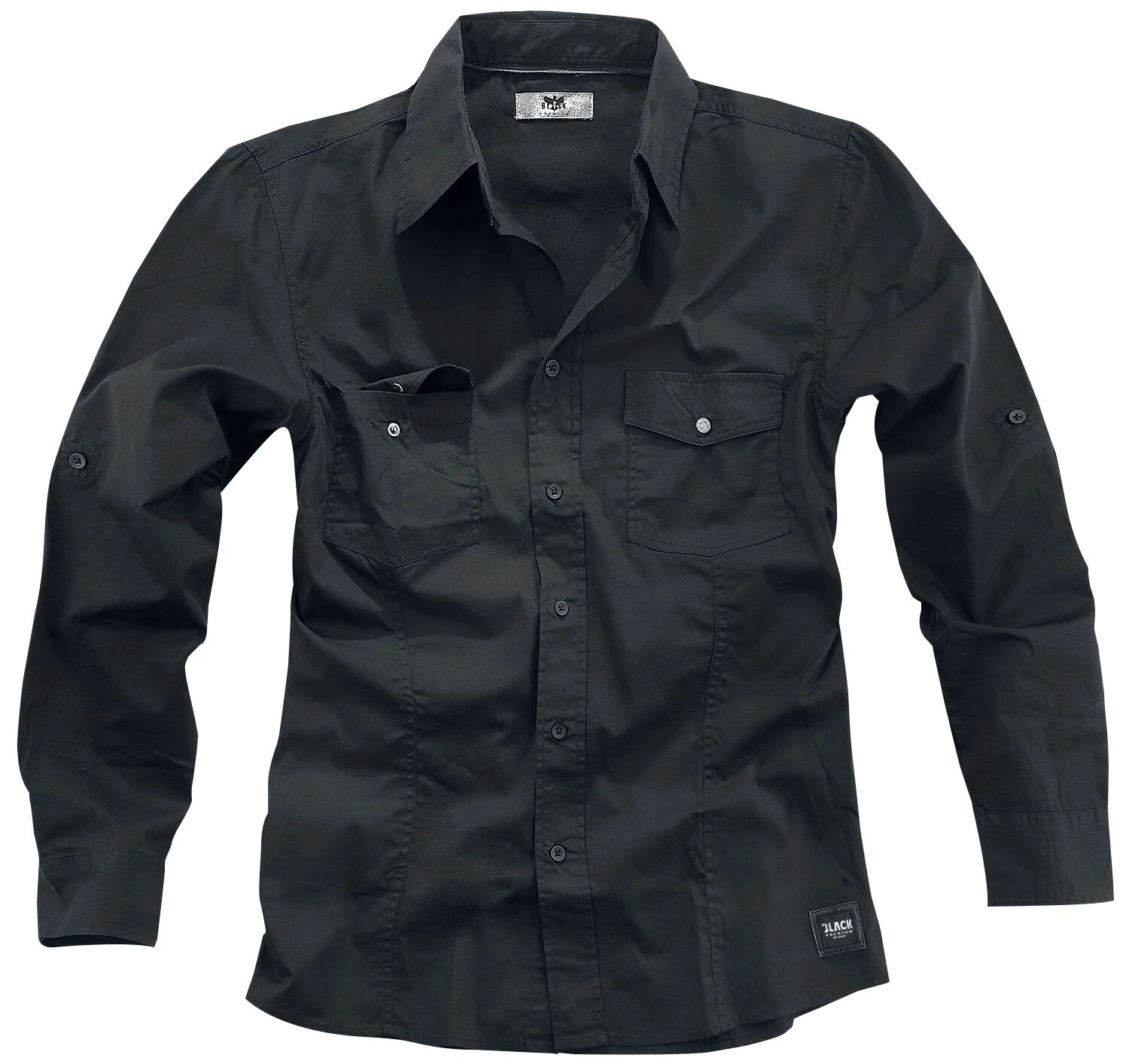 "There Is No Business Like Rock Business" Langarmhemd Schwarz Von Black Premium By EMP 6 "There Is No Business Like Rock Business" Langarmhemd Schwarz Von Black Premium By EMP – Bild 4