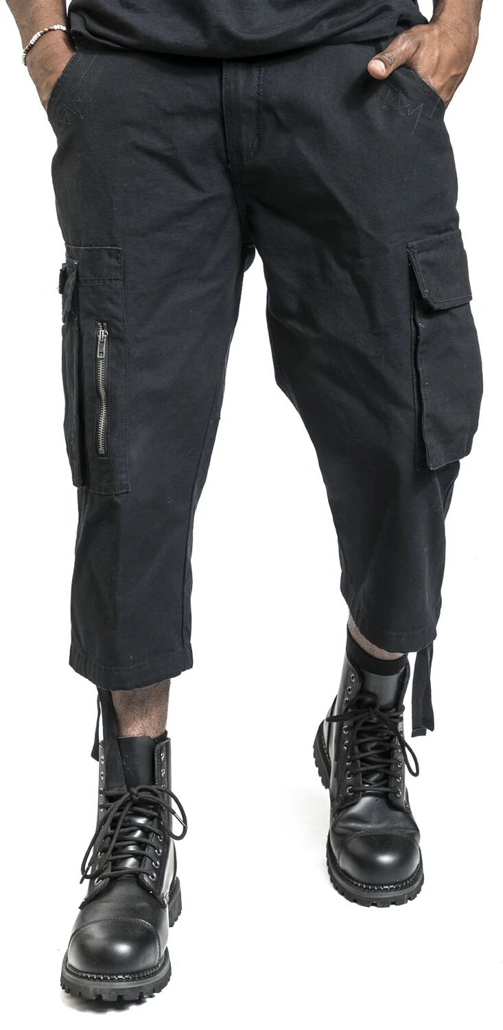 "3/4 Army Vintage Shorts" Short Schwarz Von Black Premium By EMP 7 "3/4 Army Vintage Shorts" Short Schwarz Von Black Premium By EMP – Bild 5