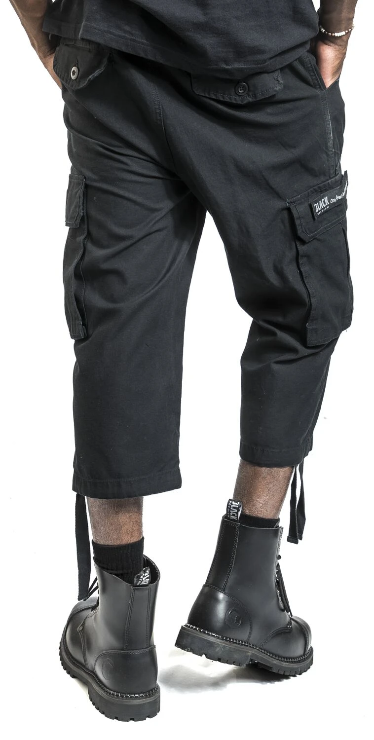 "3/4 Army Vintage Shorts" Short Schwarz Von Black Premium By EMP 9 "3/4 Army Vintage Shorts" Short Schwarz Von Black Premium By EMP – Bild 7