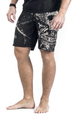 "Swimming Time" Badeshort Schwarz Von Rock Rebel By EMP -Stil Tanz Verkaufsgeschäft 341323wa2 emp