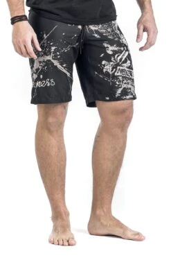 "Swimming Time" Badeshort Schwarz Von Rock Rebel By EMP -Stil Tanz Verkaufsgeschäft 341323wb2 emp