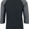 "Contrast 3/4 Sleeve Raglan Tee" Langarmshirt Schwarz/charcoal Von Urban Classics -Stil Tanz Verkaufsgeschäft 343711a emp