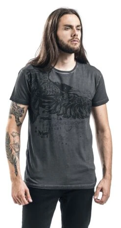 "Rebel Soul" T-Shirt Schwarz/grau Von Black Premium By EMP -Stil Tanz Verkaufsgeschäft 349640wa emp