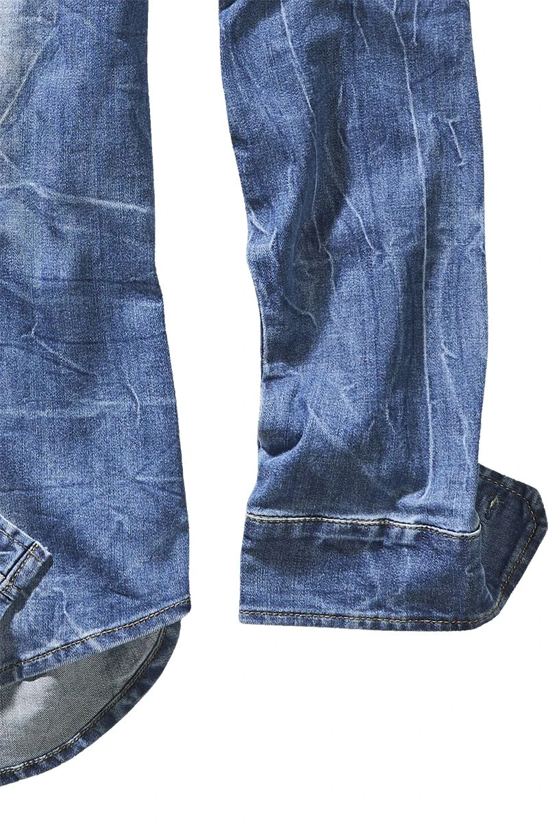 "Riley Denimshirt" Jeanshemd Blau Von Brandit 5 "Riley Denimshirt" Jeanshemd Blau Von Brandit – Bild 3