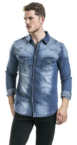 "Riley Denimshirt" Jeanshemd Blau Von Brandit 10 "Riley Denimshirt" Jeanshemd Blau Von Brandit -Stil Tanz Verkaufsgeschäft 351791wa