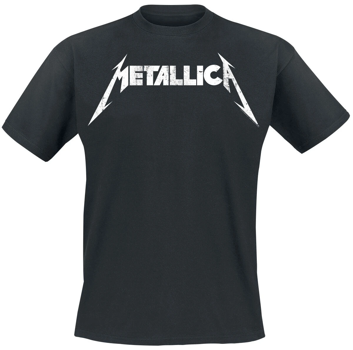 "Textured Logo" T-Shirt Schwarz Von Metallica 3 "Textured Logo" T-Shirt Schwarz Von Metallica