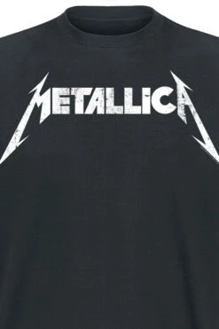 "Textured Logo" T-Shirt Schwarz Von Metallica 9 "Textured Logo" T-Shirt Schwarz Von Metallica -Stil Tanz Verkaufsgeschäft 364978d emp