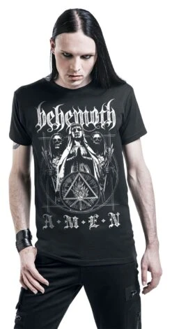 "Amen" T-Shirt Schwarz Von Behemoth -Stil Tanz Verkaufsgeschäft 373565wa