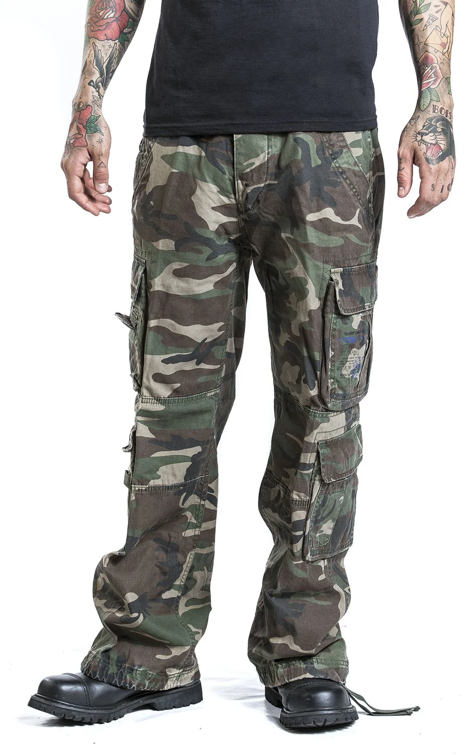 "Pure Vintage Trousers" Cargohose Woodland Von Brandit 10 "Pure Vintage Trousers" Cargohose Woodland Von Brandit – Bild 8