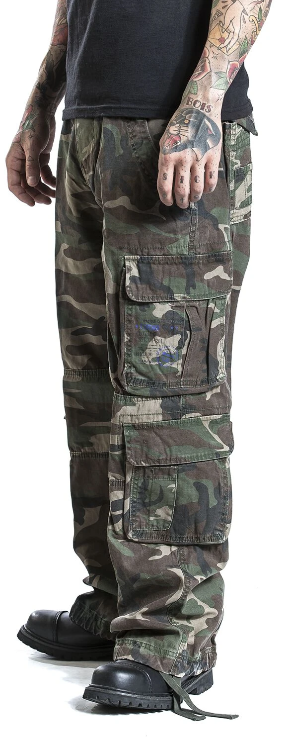 "Pure Vintage Trousers" Cargohose Woodland Von Brandit 11 "Pure Vintage Trousers" Cargohose Woodland Von Brandit – Bild 9