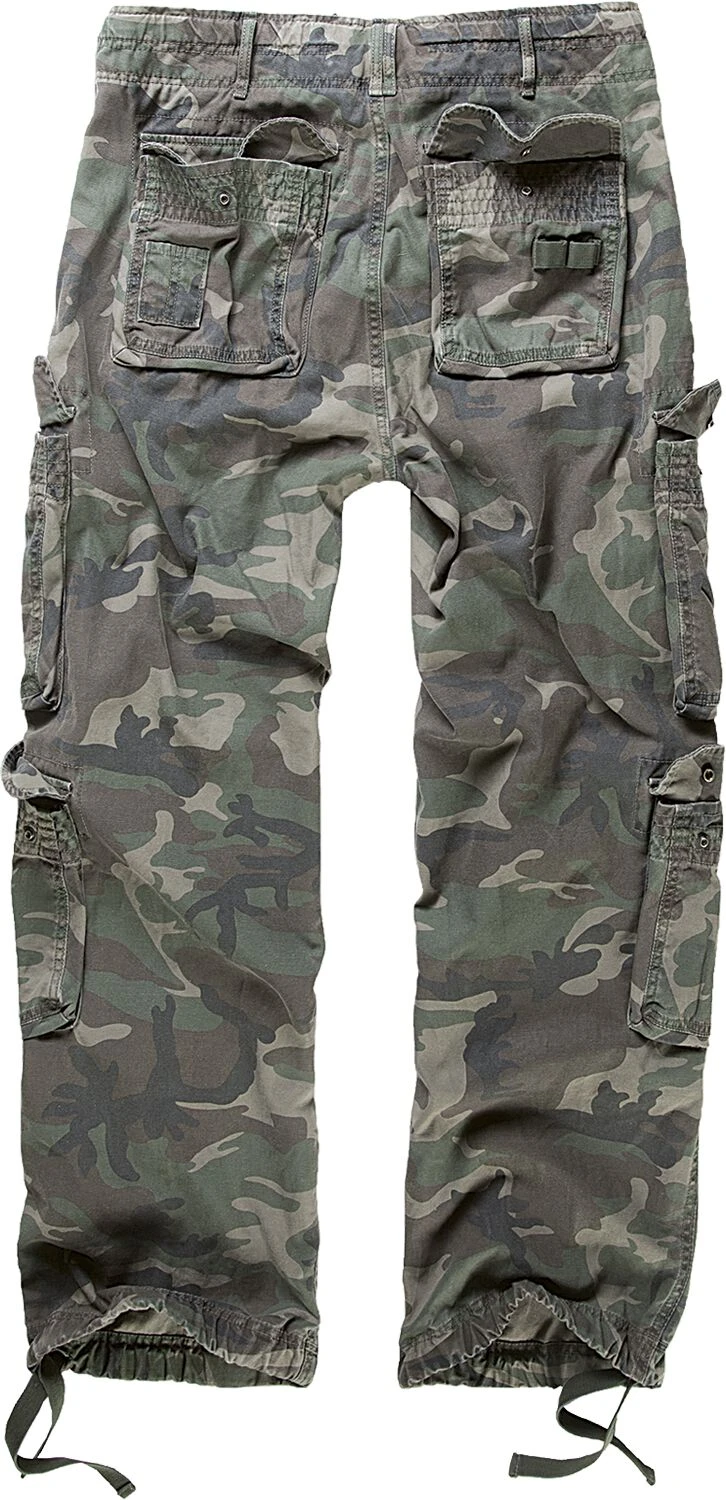 "Pure Vintage Trousers" Cargohose Woodland Von Brandit 4 "Pure Vintage Trousers" Cargohose Woodland Von Brandit – Bild 2