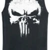 "Sprayed Skull Logo" Tank-Top Schwarz Von The Punisher -Stil Tanz Verkaufsgeschäft 374923a