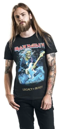 "Eddie On Bass" T-Shirt Schwarz Von Iron Maiden -Stil Tanz Verkaufsgeschäft 384710wa