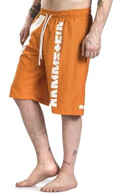 "Reise, Reise" Badeshort Orange/weiß Von Rammstein -Stil Tanz Verkaufsgeschäft 387011wa2