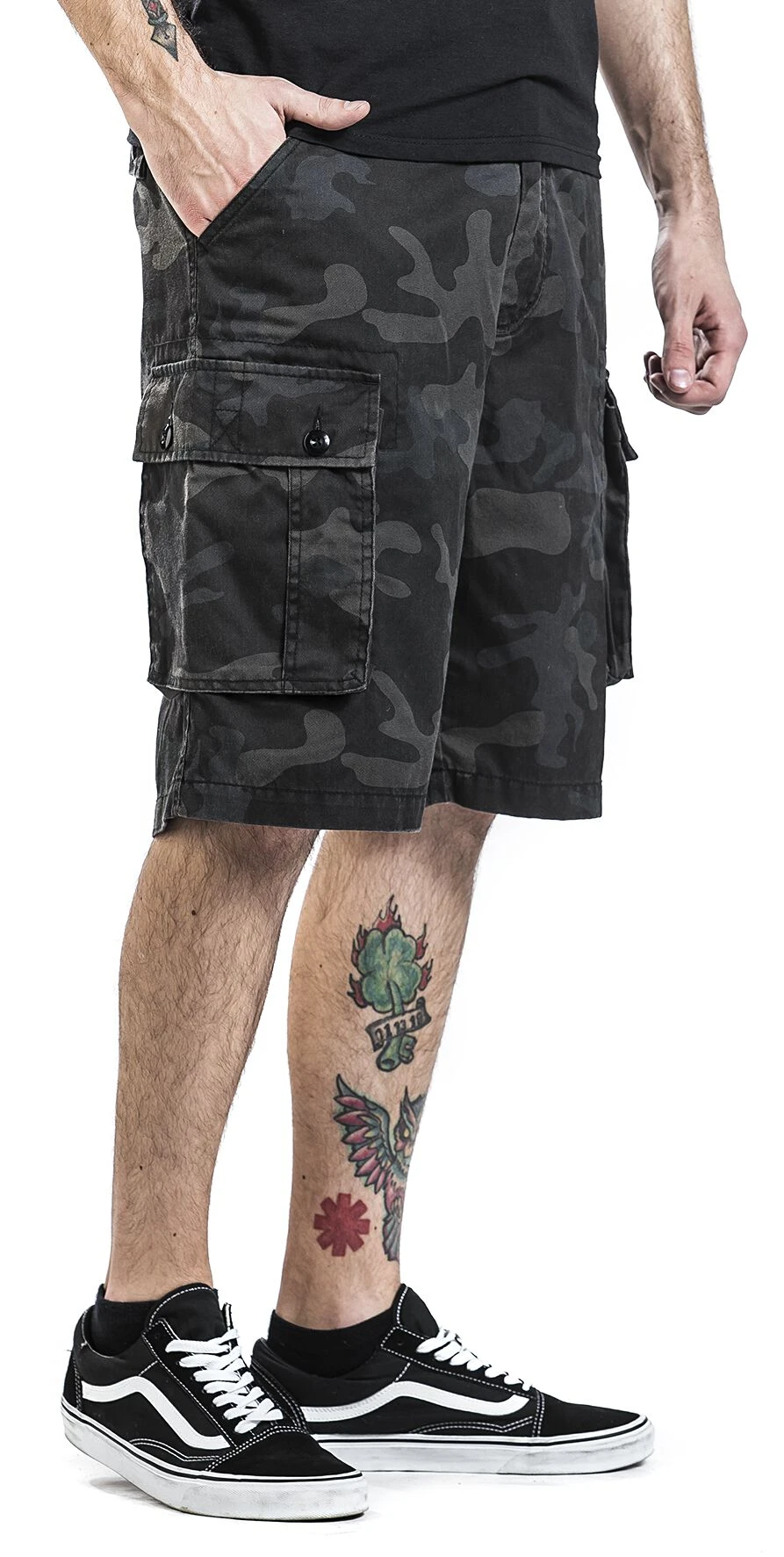 "Cody Vintage Short" Short Darkcamo Von Brandit 12 "Cody Vintage Short" Short Darkcamo Von Brandit – Bild 10