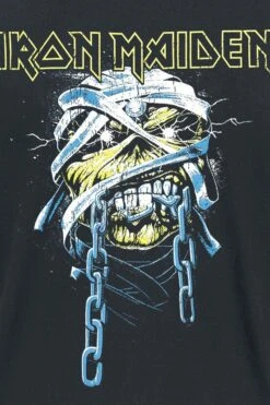 "Powerslave Head" T-Shirt Schwarz Von Iron Maiden -Stil Tanz Verkaufsgeschäft 390314d