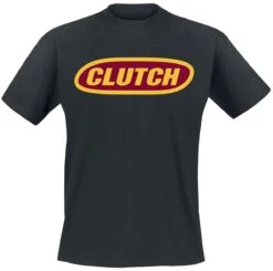 "Logo" T-Shirt Schwarz Von Clutch
