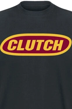 "Logo" T-Shirt Schwarz Von Clutch -Stil Tanz Verkaufsgeschäft 391036d