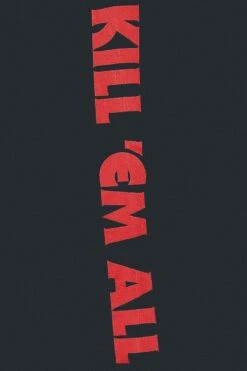 "Kill 'Em All - Skull" Langarmshirt Schwarz Von Metallica -Stil Tanz Verkaufsgeschäft 392253d3