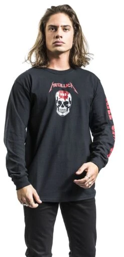 "Kill 'Em All - Skull" Langarmshirt Schwarz Von Metallica -Stil Tanz Verkaufsgeschäft 392253wa