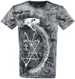 "Ouroboros Snake" T-Shirt Schwarz Von Alchemy England