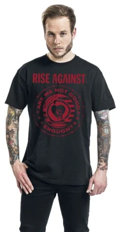 "Good Enough" T-Shirt Schwarz Von Rise Against -Stil Tanz Verkaufsgeschäft 444299wa