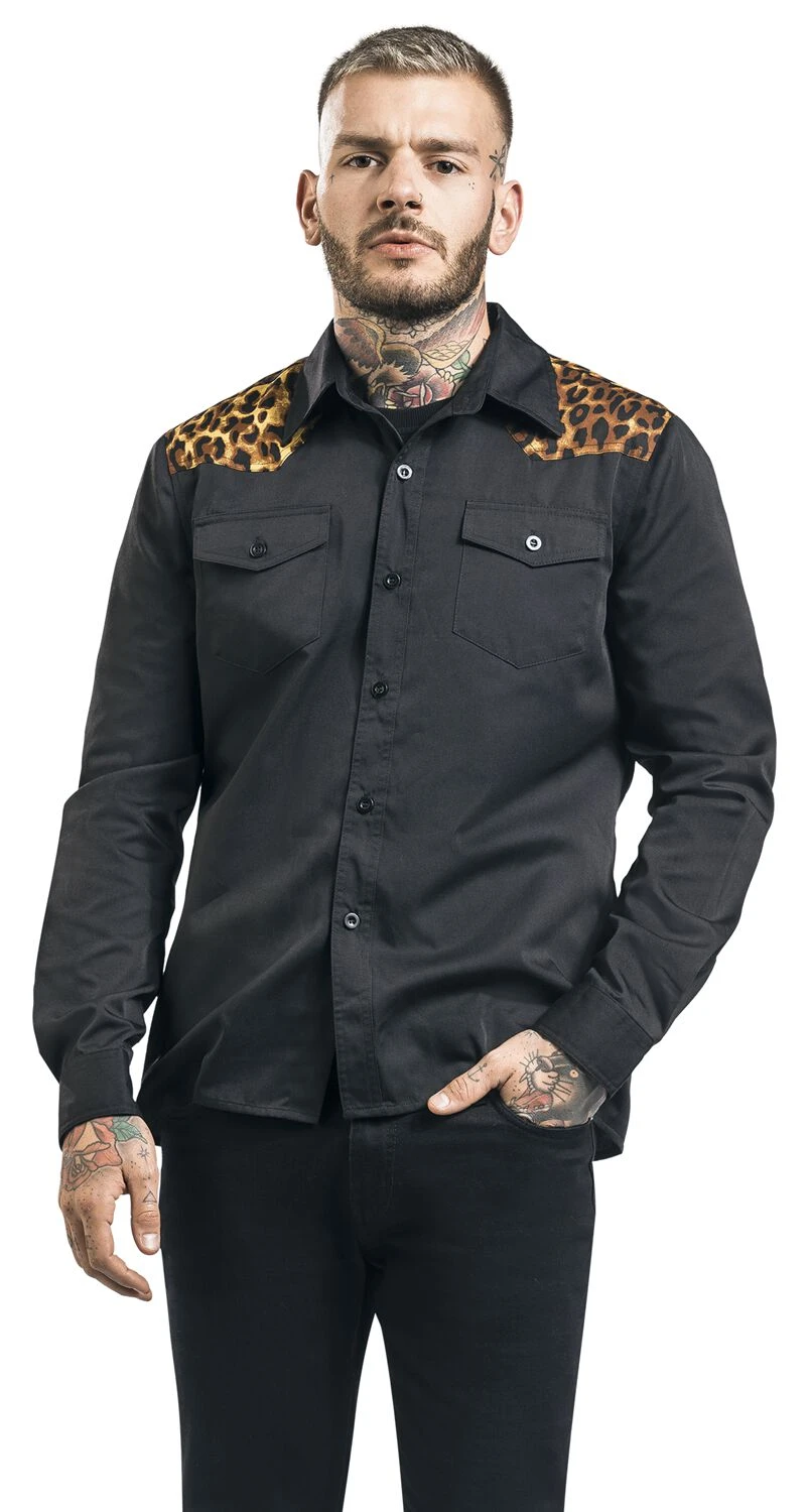 "Leo Panel" Langarmhemd Schwarz/leo Von Banned Alternative 6 "Leo Panel" Langarmhemd Schwarz/leo Von Banned Alternative – Bild 4