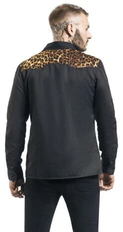 "Leo Panel" Langarmhemd Schwarz/leo Von Banned Alternative 11 "Leo Panel" Langarmhemd Schwarz/leo Von Banned Alternative -Stil Tanz Verkaufsgeschäft 448291wb