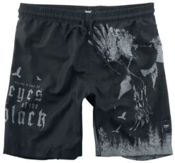 "Badeshorts Mit Print Black Premium" Badeshort Schwarz Von Black Premium By EMP