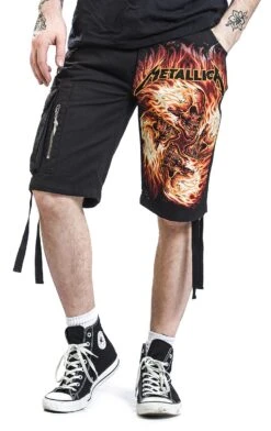 "EMP Signature Collection" Short Schwarz Von Metallica -Stil Tanz Verkaufsgeschäft 454645wa