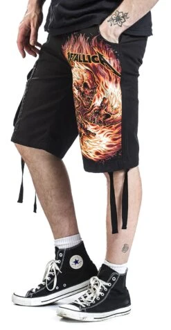 "EMP Signature Collection" Short Schwarz Von Metallica -Stil Tanz Verkaufsgeschäft 454645wa2