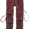 "Avengence Check" Stoffhose Rot Von Banned Alternative -Stil Tanz Verkaufsgeschäft 456634a