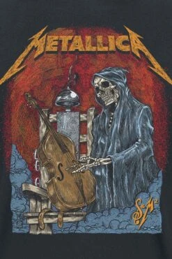 "S&M2 Cello Reaper" T-Shirt Schwarz Von Metallica -Stil Tanz Verkaufsgeschäft 456775d